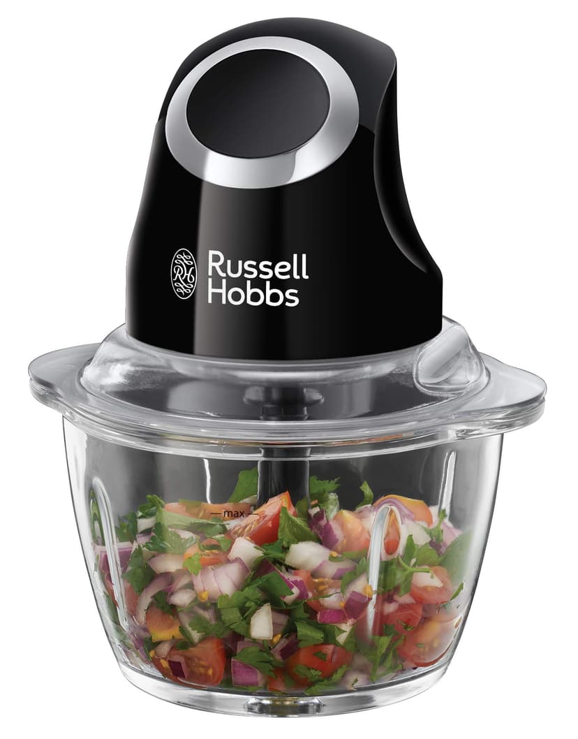 Russell Hobbs Electric Mini Chopper, 500 ml, Black (Food Processor, Universal Chopper for Vegetables, Fruits and Meat) - 1