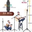 CAHAYA Upgraded Tripod Boom Sheet Microphone Stand Universal Metal Mic Stand with Carrying Bag, for Performance Singing Speech Wedding Stage and Outdoor CY0311 - 6