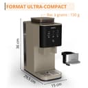 KRUPS Coffee Crush Superautomatic Coffee Maker 15 Bar 3 Coffee Recipes 3 Temperature Levels Touch Screen Compact 15 cm Wide SA402AE0 - 7
