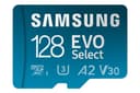 Samsung EVO Select (2024) microSD card + SD adapter, 128GB, Memory card for smartphone and tablet, UHS-I U3, 4K UHD, Full HD, 160 MB/s Read, MB-ME128SA/EU - 1
