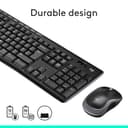 Logitech MK270 Wireless Keyboard and Mouse Combo for Windows, 2.4 GHz Wireless, Compact Mouse, 8 Multimedia and Shortcut Keys, 2-Year Battery Life, for PC, Laptop, QWERTY UK English Layout - Black - 7