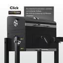 tepro Grillwagen Toronto Click Charcoal Barbecue, Anthracite/Stainless Steel, 56 x 41.5 cm - 4