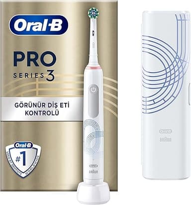 Oral-B Pro 3 3000 Electric Toothbrush Black, 2 Brushes, D…