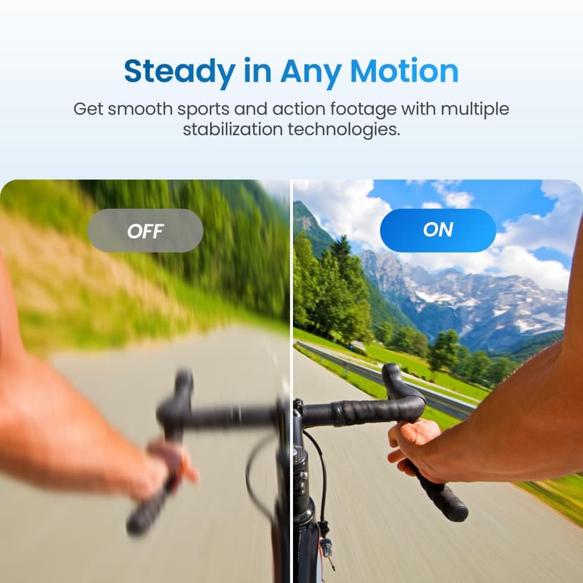 Xtra Action Camera, 1/1.3" Sensor & 4K Cinematic Video, Hyper Stabilization, Waterproof Camera to 52 Ft, 3-Hour Battery, Universal Quick Mount, Vlogging Camera for Adventure Photography - 4