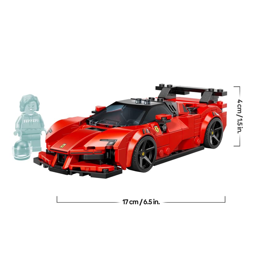 LEGO Speed Champions Ferrari SF90 XX Stradale Sports Car Toy - Model Kit w/a Collectible Driver Minifigure - Birthday Gift Idea for 9+ Year Old Boys & Motorsport Fans - 77254 - 7