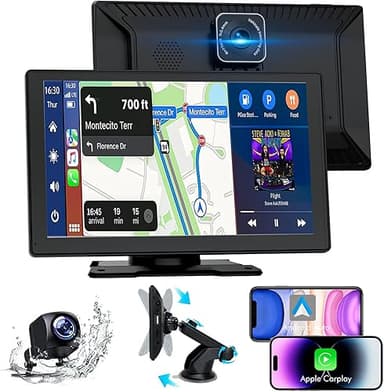 Carplay Voiture, 9" Autoradio Carplay pour Apple & Androi…