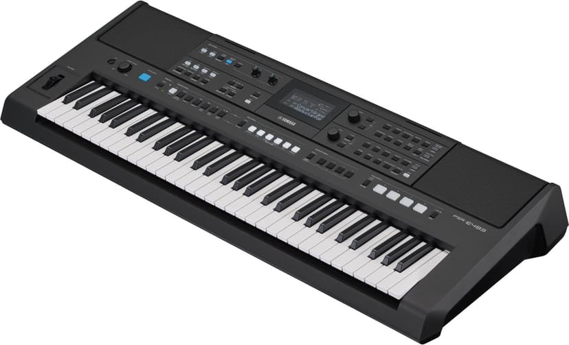 YAMAHA PSR-E483 Keyboard - Modern Portable Keyboard with 61 Touch Sensitive Keys, 860 Voices with 15 Super Articulation Lite, 345 Styles, Powerful Speaker and USB-C - Black - 3