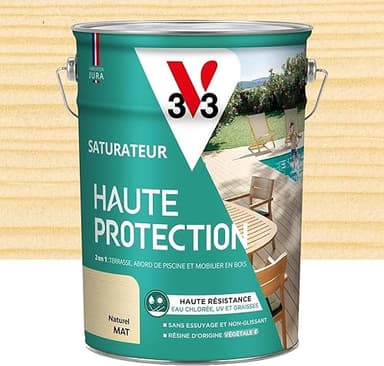 V33 Saturateur bois extérieur Naturel mat - Pour terrasse…