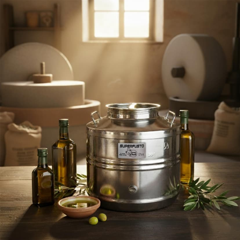 Stainless Steel Barrel 30 Litres for Oil and Wine - Food Grade Stainless Steel Container with Tap and Screw Cap | Canister Barrel for Olive Oil, Wine, Food Liquids - 3