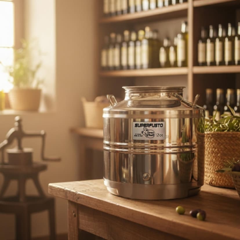 Stainless Steel Barrel 30 Litres for Oil and Wine - Food Grade Stainless Steel Container with Tap and Screw Cap | Canister Barrel for Olive Oil, Wine, Food Liquids - 5