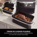 Ninja Foodi FlexDrawer Air Fryer, Dual Zone with Removable Divider, Large 10.4L Drawer, 7-in-1, Double Zone, Oil Free, Dishwasher Safe Nonstick Parts, Black AF500EU - 3