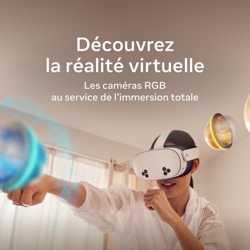 Meta Quest 3S 256 Go – Plongez dans la réalité Mixte – Doublez Votre Espace de Stockage – Essayez Meta Horizon+ sans Frais Pendant 3 Mois - 5