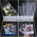 200-Piece Card Sleeves Set – Includes 100 Toploaders & 100 Clear Penny Sleeves and Gloves, Premium 3"x4" Top Loaders for Sports, MTG, Football & Game Cards - 6