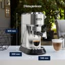 De'Longhi Dedica Style, Traditional Pump Espresso Machine, Coffee and Cappuccino Maker, EC685M, Silver - 9