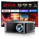 【1500 ANSI/Compatible Netflix】Vidéoprojecteur 4K Dolby 36W, AI Auto Focus/Keystone TOPTRO Projecteur Video WiFi6 Bluetooth FHD 1080P, 2*18W Haut-Parleurs Rétroprojecteur 4K Home Cinéma Extérieur/PS5 - 1