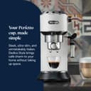 De'Longhi EC685.W Dedica Style Pump Espresso, Metal, 1.45 W, 1 Liter, White - 2