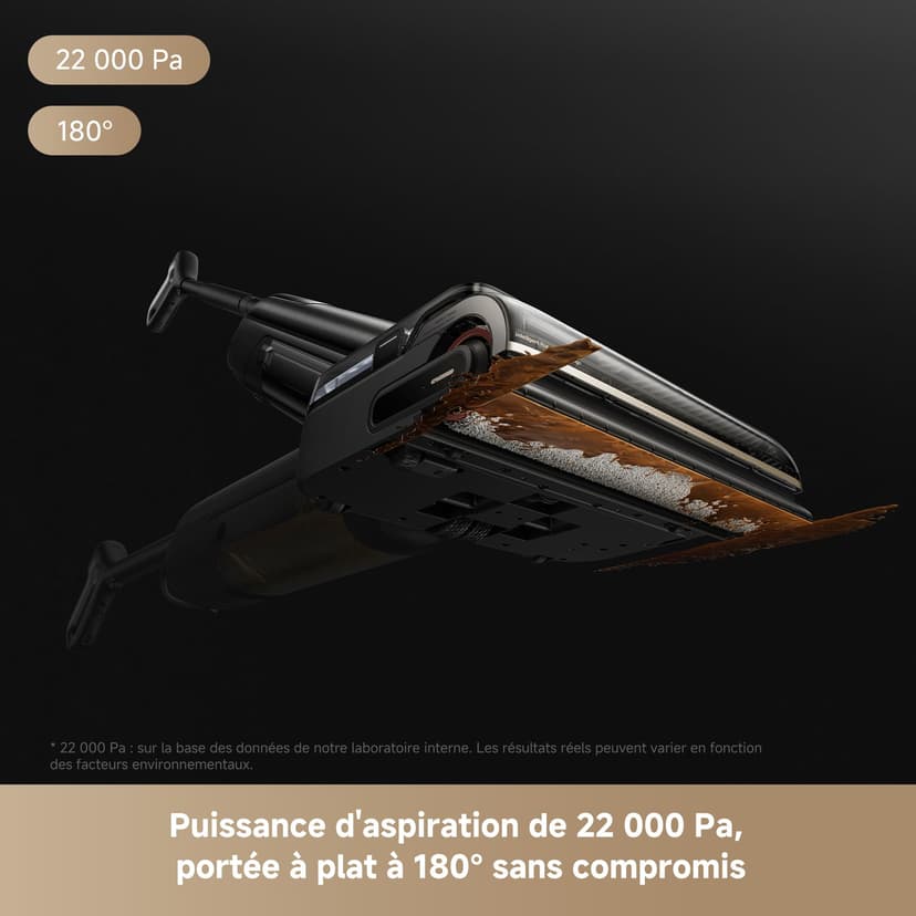 MOVA M50 Ultra Wet/Dry Vacuum Cleaner with Three Piece Coverage, 22,000Pa, 0 Space, Robot Arm, World's First Foldable, Extendable Handle, Smart Forward/Reverse Sliding Power System - 6