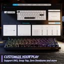 ATTACK SHARK X68 HE 8000Hz Rapid Trigger Keyboard, 0.01mm RT Accuracy Wired Gaming Keyboard with Magnetic Switch, Adjustable Actuation, Rapid Trigger, Snap Tap, RGB Lighting for PC/Mac, Black Contours - 6