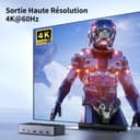 UGREEN HDMI KVM Switch 2 Monitors 2 Computers Support 4K@60Hz, 4 Port USB3.0 KVM Switches for 2 Computers Share Keyboard/Mouse/Hard Drives and 2 Monitor, KVM with 2 USB Cables and 4 HDMI Cable - 4