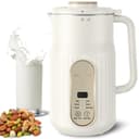 Nut Milk Maker, AlfaBot N2 Automatic Almond Milk Machine for Homemade Plant-Based Milk, Oat, Soy, Yogurt and Dairy Free Beverages, 35 OZ Soy Milk Maker with Delay Setting and Self Cleaning - 1