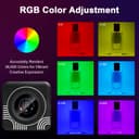 Lumière vidéo RVB, Robofun 80 LED avec batterie de 2500 mAh, CRI95+, petite lumière de caméra à intensité variable, 2700 K-7500 K, lumière photo compacte pour la prise de vue macro, la photographie de - 2