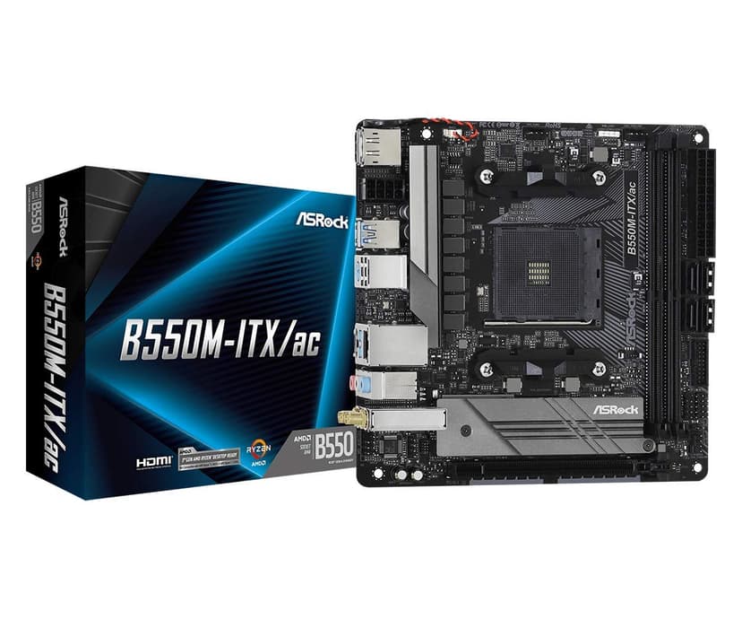 Asrock B550M-ITX/ac AMD B550 Emplacement AM4 Mini ITX - 1