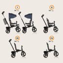 LIONELO Haari Tricycle bébé évolutif jusqu'à 25 kg, vélo de Marche vélo pour Les Enfants Plus âgés, siège réversible, Grand Panier Sac, Porte-gobelet, Roue Libre - 3