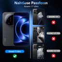 LiiLaa Privacy Screen for Xiaomi 17 Ultra, Pack of 2 Anti Spy Tempered Glass Screen Protector and 2 Pieces Camera Protection, 9H Hardness Privacy Film Scratch-Resistant Privacy Film Privacy Film - 7