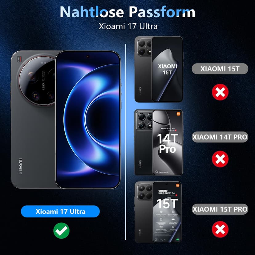 LiiLaa Privacy Screen for Xiaomi 17 Ultra, Pack of 2 Anti Spy Tempered Glass Screen Protector and 2 Pieces Camera Protection, 9H Hardness Privacy Film Scratch-Resistant Privacy Film Privacy Film - 7