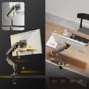 Ergosolid PC Monitor Stand, Ergonomic Gas Spring Articulated Arm, 17-32 Inches, VESA 75mm and 100mm, 360° Rotatable - 9