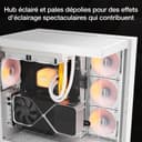 be quiet! Light Wings LX 120mm PWM Reverse White Fan, Optimized and Reversed Blades, ARGB LEDs, Extraordinary Air Pressure, Ideal as Side or Bottom Intake, Illuminated Hub, Frosted Blades - 4