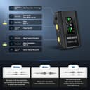 NEEWER CM28 Max Wireless Lavalier Microphone System with Charging Case 48KHz/24Bit Lossless Float Recording Noise Cancellation 8GB Storage 25Hrs Battery 300m Range for iPhone iPad Android Camera PC - 4