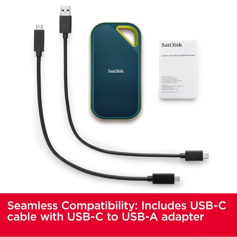 SANDISK Extreme PRO Portable SSD 4TB (up to 2000MB/s read/write speeds, 256 bit AES hardware encryption, up to three-meter drop protection, IP65 water and dust resistance) Monterey - 3