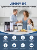Jimmy R9 Purificateur d'Eau à Osmose Inverse sur Comptoir, Filtration 7 Étapes avec UV, Distributeur d'Eau Chaude, Chauffage 3S, 7 Températures, Moniteur TDS en Temps Réel - 2