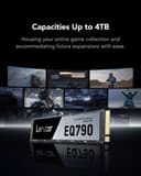 Lexar EQ790 4TB SSD, M.2 2280 PCIe Gen4x4 NVMe 1.4 Internal SSD, Up to 7,000MB/s Read, High-Performance Storage Internal Solid State Drive for AI Rendering, 4K Video Editing, PC & PS5 Gaming - 4