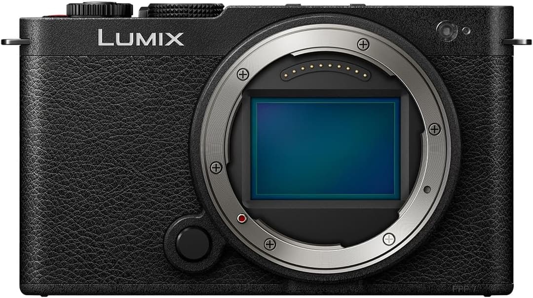Panasonic Lumix S9, Full Frame Mirrorless Open Gate Vlogging Camera, Black, Body only, 24.2MP, 6K /4K Video, 779 Point PDAF, Image Stabilisation, Free-Angle Screen, 5Ghz WiFi