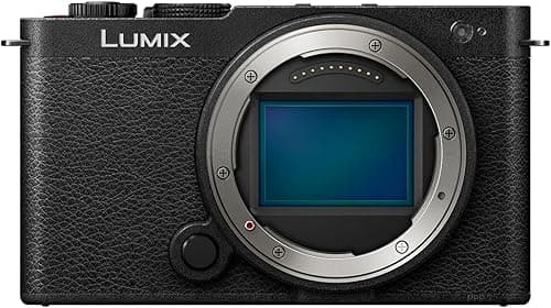 Panasonic Lumix S9, Full Frame Mirrorless Open Gate Vlogging Camera, Black, Body only, 24.2MP, 6K /4K Video, 779 Point PDAF, Image Stabilisation, Free-Angle Screen, 5Ghz WiFi