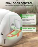 PETKIT Pura Max 2 Self-Cleaning Cat Litter Tray, 76 L Cat Litter Tray, Self-Cleaning, xSecure, Odour Removal, App Control, Large Capacity, for Multiple Cats (Deodorant and Sand Cushion Free, with N50) - 3