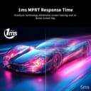 KTC 24.5 inch 400Hz 240Hz Gaming Monitor | Fast IPS 1ms | FHD 1080P Monitor | HDR 400 128% sRGB | HDMI x2, DP x2 |Tilt Adjustability VESA Monitors Black H25X7 - 8