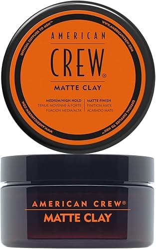 American Crew Texturising Matte Clay with Medium Hold and Low Shine, Gifts for Men, for Control and Definition, Non-Greasy formula, Hair Styling for Men - 85 g