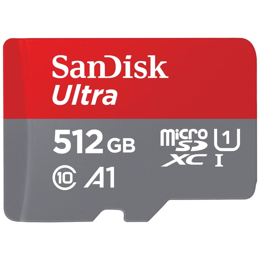 SanDisk 512GB Ultra scheda microSDXC + adattatore SD fino a 150 MB/s con prestazioni app A1 UHS-I Class 10 U1 - 1