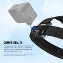 NEEWER Accessories Kit Compatible with GoPro Hero Insta360 DJI AKASO Action Camera, Quick Release Head Strap Mount, Chest Harness, Backpack Hat Clip Holder & 360° Wrist Strap for POV Recording, GP-75 - 6
