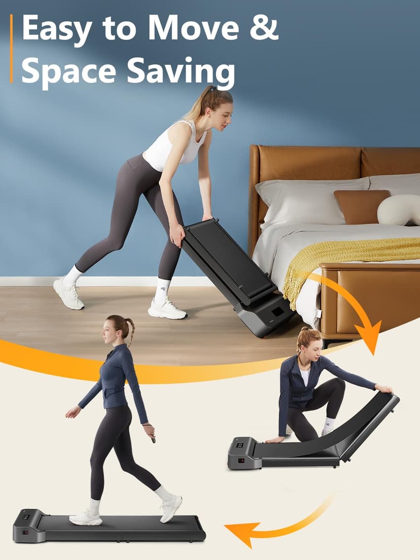 WalkingPad Z1 Under Desk Treadmill, Walking Pad Foldable for Home Office 6Km/h, Compact Treadmill for Small Spaces with Remote Control & App - 2