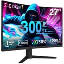 Z-Edge Ecran Pc Gamer Incurvé 27'' 300Hz (DP1.4 * 2), 1ms MPRT, FreeSync, FHD, 240Hz (HDMI2.0 * 2), Moniteur Gaming LED 16:9, Inclinaison Réglable, 1500R VA, 4000:1, VESA 100 * 100mm(DP Câble Inclus) - 1
