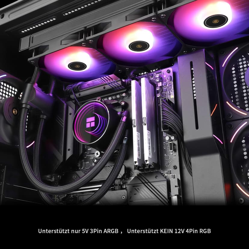 Thermalright Frozen Notte 360 Noir ARGB V2 Refroidisseur de processeur de refroidissement par eau,convient pour AMD :AM4/AM5, Intel LGA 1851/1700/115X/1200/2011 - 6