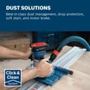 Bosch Professional 18V System Cordless Router GKF 18V-8 (incl. Parallel Guide, 2X vac adaptors, chip Shield, 8mm Collet, 2X Plunge Base vac adaptors, L-BOXX) - 3