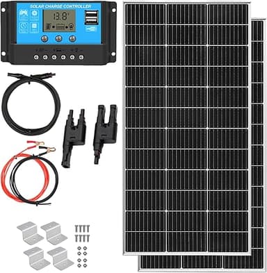 XINPUGUANG Kit Panneau Solaire 240W：2 Panneaux Solaires M…