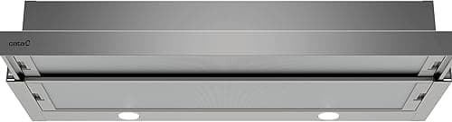 CATA - TF-2003 DURALUM 700 - Hotte de cuisine - Panneau de contrôle mécanique - 2 niveaux d'extraction - Éclairage LED - Moteur extra silencieux - Finition en inox - Classe énergétique C - 77 cm