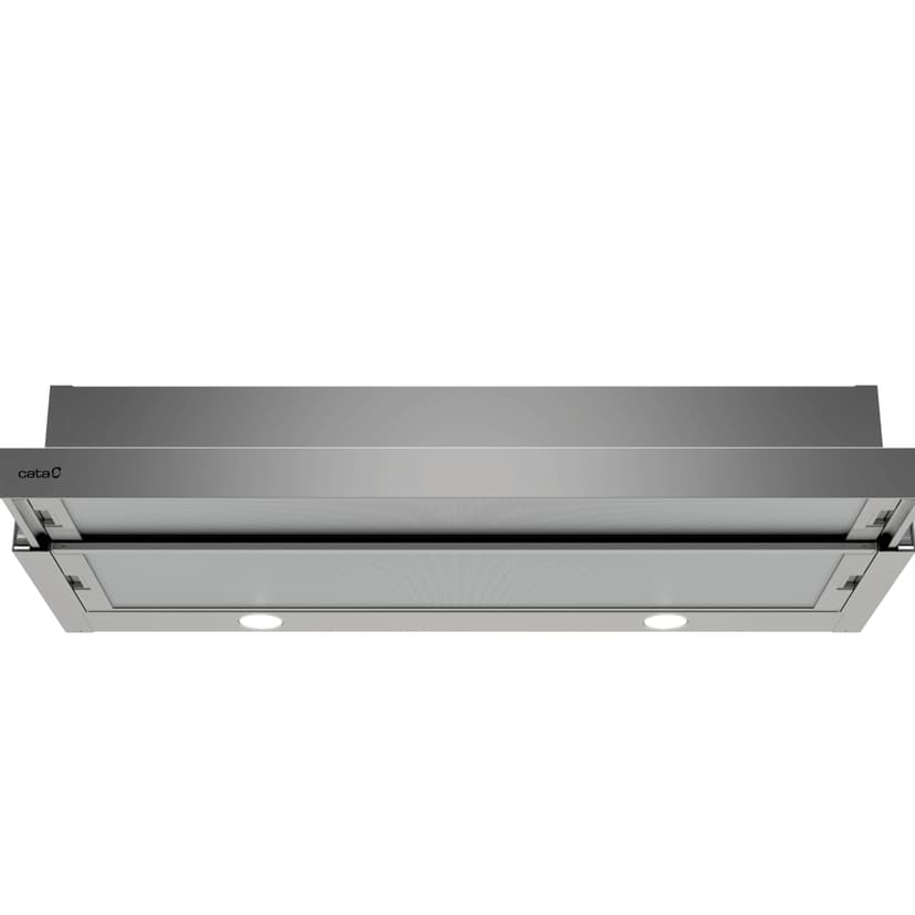 CATA - TF-2003 DURALUM 700 - Hotte de cuisine - Panneau de contrôle mécanique - 2 niveaux d'extraction - Éclairage LED - Moteur extra silencieux - Finition en inox - Classe énergétique C - 77 cm - 1