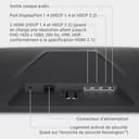 Dell 27 Écran PC Gaming - SE2725HG, Full HD (1920x1080), 200Hz, Fast IPS, 1ms, AMD FreeSync Premium, 99% sRGB, VESA (100x100mm), DisplayPort, 2 HDMI, Garantie 3 Ans, Noir - 4